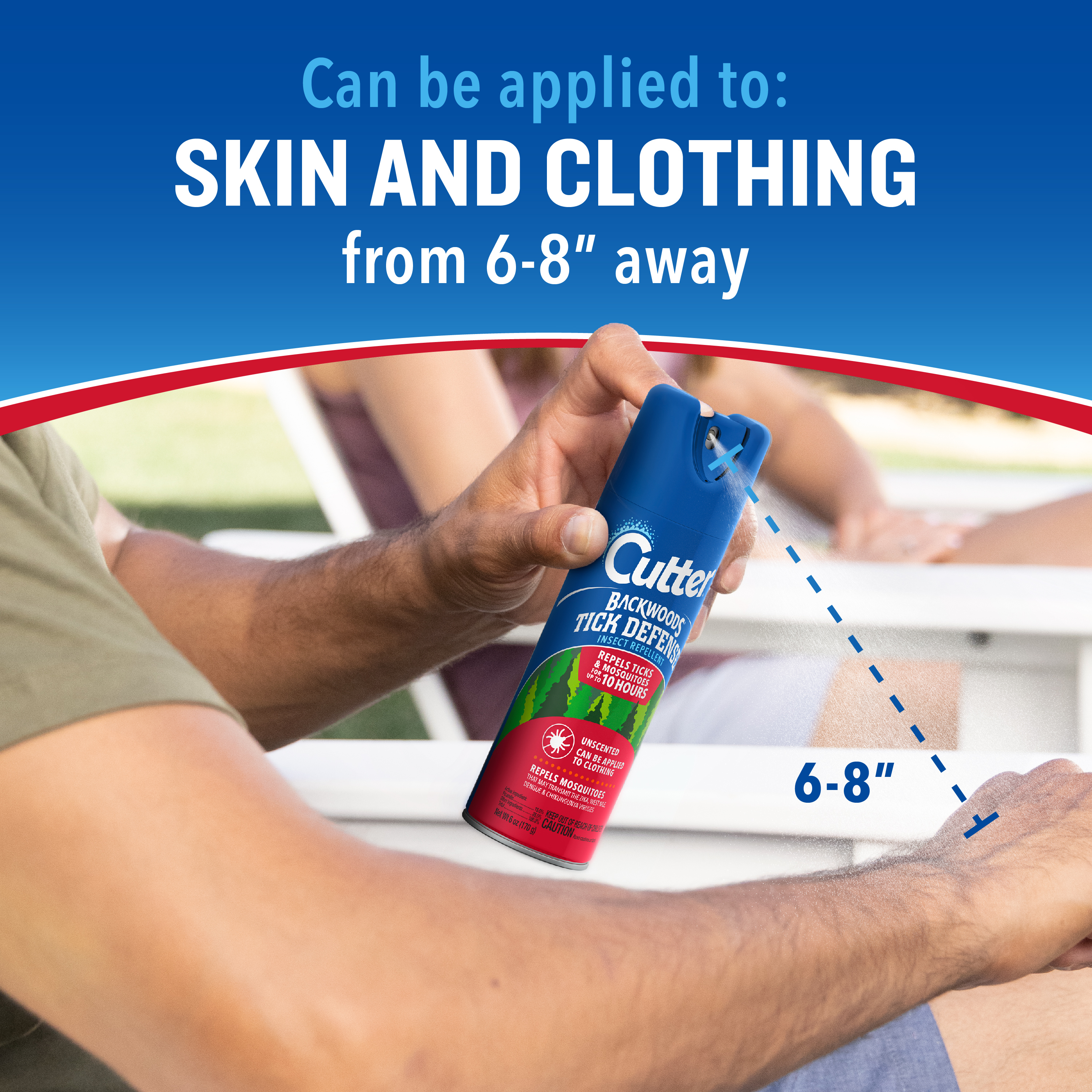 HG-96850 Backwoods Tick Defense Aerosol 6oz Application Directions